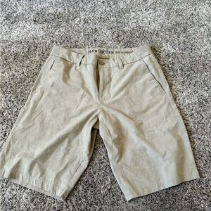 Hang Ten Tan Flat Front Shorts Versatile Summer Essential